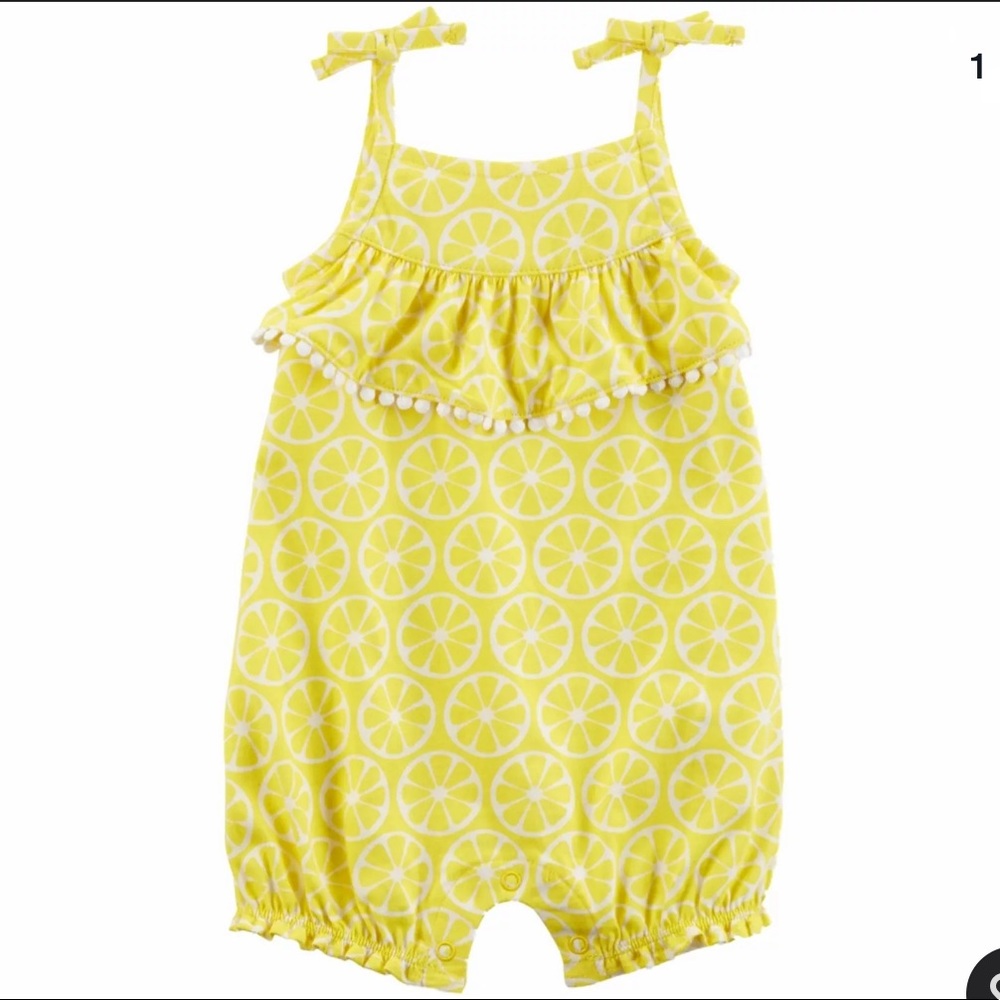 🌺Carter’s Lemon Romper size 24 months🌺
